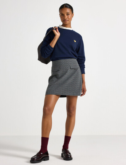 Lindex Miniskjørt - Grey - 38