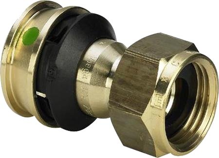 Viega Raxofix 16 mm Tilslutningsforskruning i Rødgods