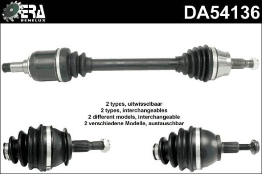ERA Benelux DA54136 Drivaksel