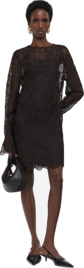 Joseph Amira dress cord lace crochet 38 brun dame Joseph Amira dress cord lace crochet 38 brun dame