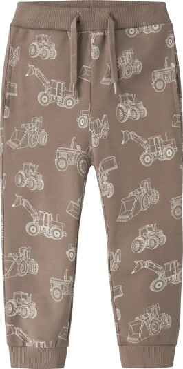 Name It Nmmvaron Aop Swt Pant Unb Noos Brown 80