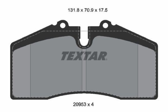 Bremseklosser TEXTAR 2095311 Bremseklosser TEXTAR 2095311