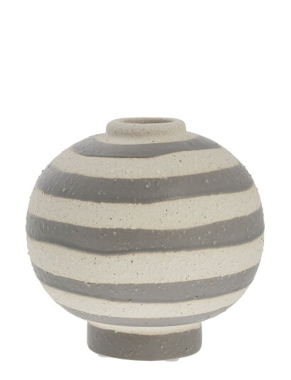 Lene Bjerre Aniella Decoration Vase Grey H13.5CM