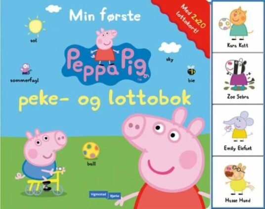 Min Første Peppa Pig Peke Og Lotto Bok