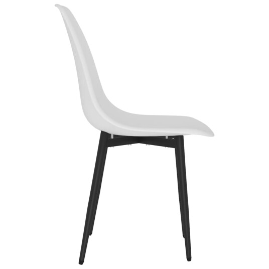 vidaXL Spisestoler 4 stk hvit PP