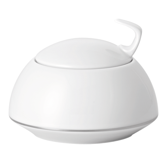 Rosenthal TAC Platinum sukkerskål med lokk 22 cl