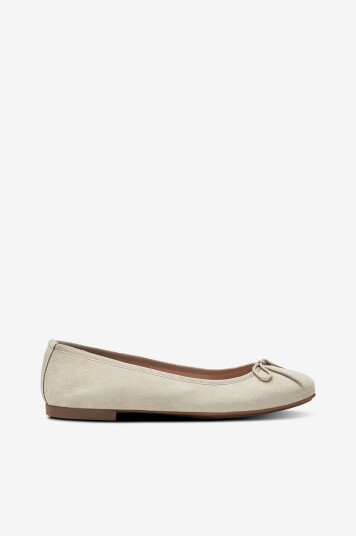 Bianco Ballerinasko biaMadison Ballerina Suede Hvit