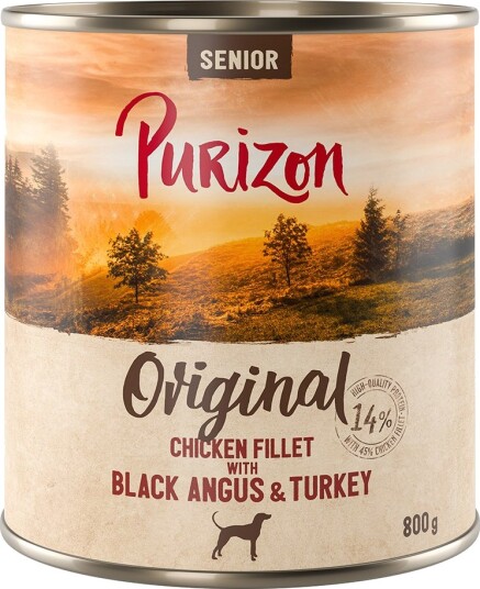 Purizon Våtfôr Senior Med Black Angus Kyllingfilet 6 X 800 G