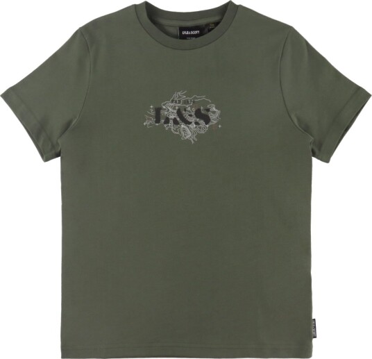 Lyle & Scott T skjorte Terrenggrafikk Deep Dybder Lyle & Scott 12 13 år (152 158) T skjorte Armygrønn