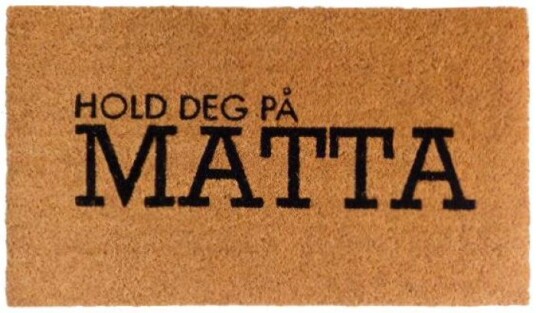 BC Dørmatte_"Hold deg på matta"