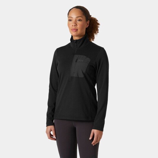 Helly Hansen Versalite Fleecegenser Med 1/2 Glidelås Dame Svart Xs