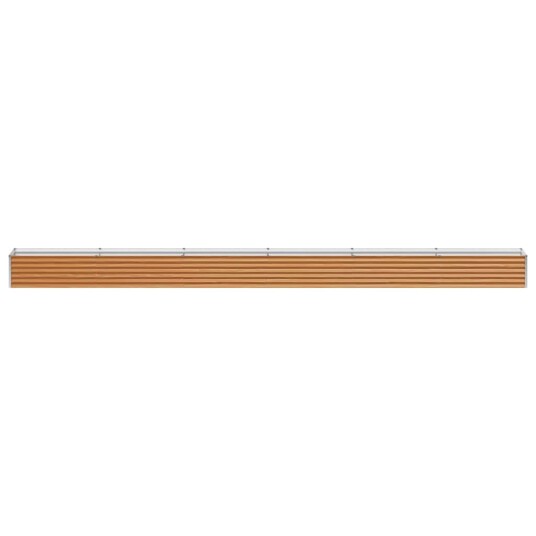 vidaXL Høybed Lys Brun 582 x 50 x 36 cm Galvanisert Stål vidaXL Høybed Lys Brun 582 x 50 x 36 cm Galvanisert Stål