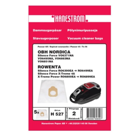 Premium Støvsugerposer syntetfiber 5st. DU12083