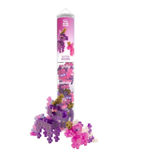 Plus Plus Glitter Unicorns 100 Stk Rør Pink One Size Plus Plus Glitter Unicorns 100 Stk Rør Pink One Size