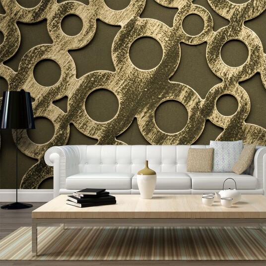 Fototapet XXL Ringer Laget Av Old Bronze 550x270 - Artgeist sp. z o. o.