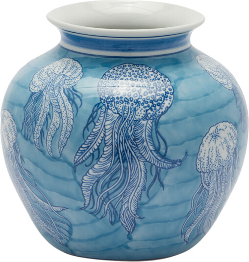 Medusa vase 21 cm blå