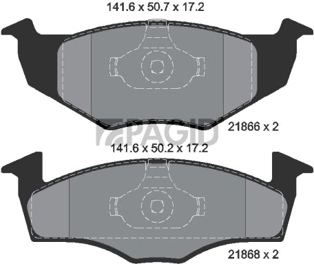 PAGID T1094N Bremseklosser