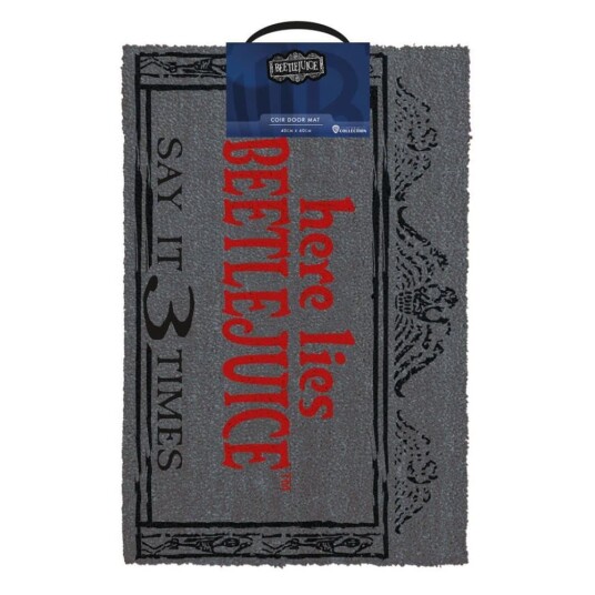 Beetlejuice Here Lies Beetlejuice Door Mat