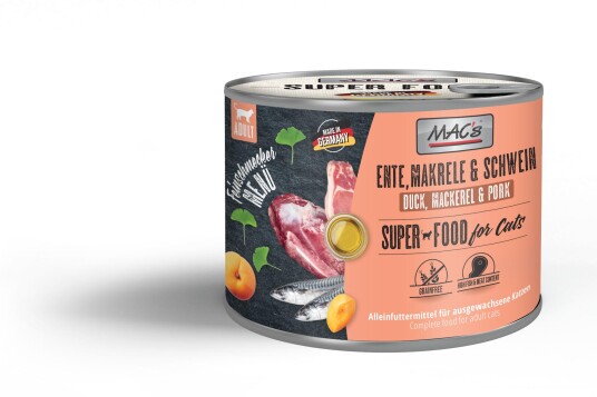 Mac'S Super Food For Cats Gourmet And Makrell Og Svin Våtfôr 200G Mac'S Super Food For Cats Gourmet And Makrell Og Svin Våtfôr 200G