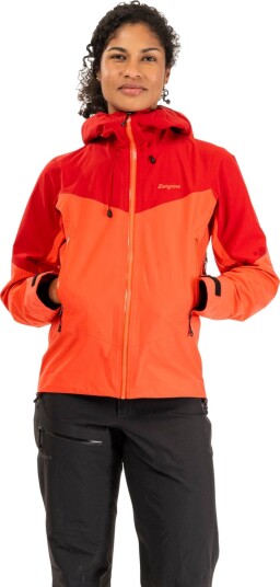 Bergans Women"s Rabot Alpine 3L Shell Jacket Peachy Red/red XL Bergans Women"s Rabot Alpine 3L Shell Jacket Peachy Red/red XL