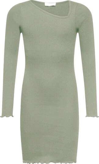 Rosemunde Kjole Rib Abbey Stone Rosemunde 14 år 164 Kjole Beige Grønn
