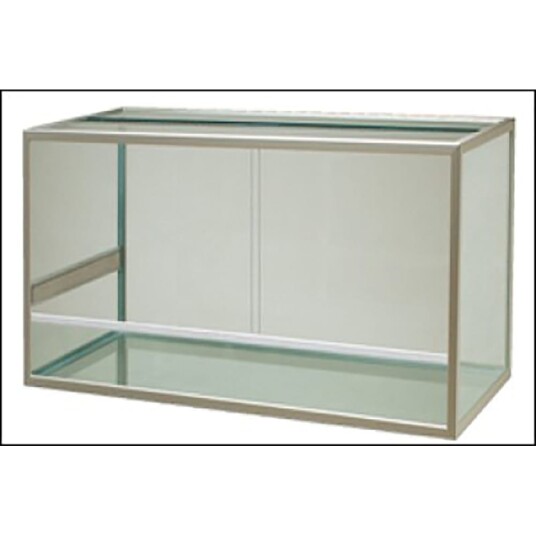 Terrarium svart eller aluminium, flere størrelser - Aluminium - 900 liter-150x60x100 cm