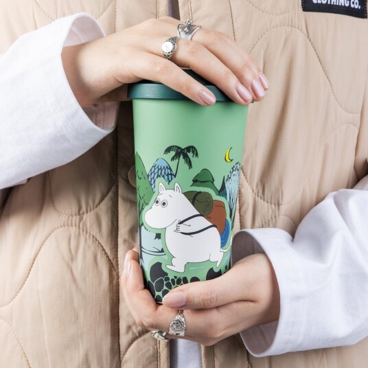 Mummi To-Go Kopp Mummitrollet grønn 450ml