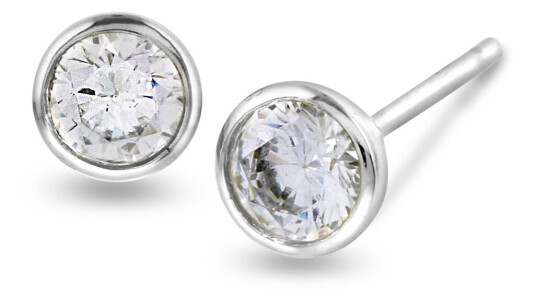 Pan Jewelry, Øredobber i 925 sølv med zirkonia
