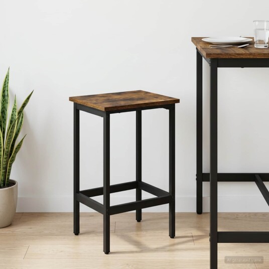 vidaXL Barstol Røkt Eik 40 x 32 x 74 cm Konstruert tre vidaXL Barstol Røkt Eik 40 x 32 x 74 cm Konstruert tre