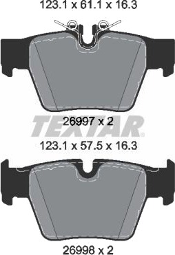 TEXTAR 2699701 Bremseklosser TEXTAR 2699701 Bremseklosser
