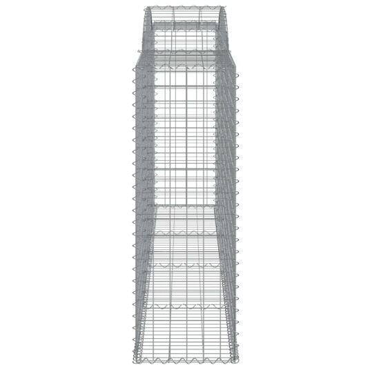 Gabionkurver buede 30 stk 300x50x140/160 cm galvanisert jern Gabionkurver buede 30 stk 300x50x140/160 cm galvanisert jern