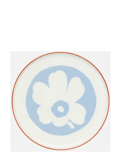 Marimekko Home Unikko Serving Item 24Cm Blue ONE SIZE Marimekko Home Unikko Serving Item 24Cm Blue ONE SIZE