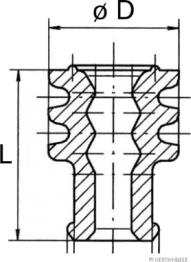 Tetnings / sikkerhetsplugg HERTH+BUSS ELPARTS 50282022