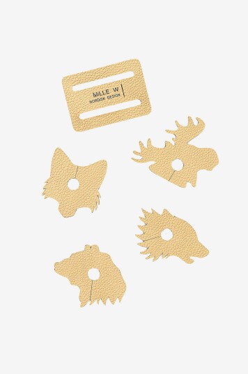 MiLLE W NORDISK DESIGN Vinglass Charms Nordisk Beige