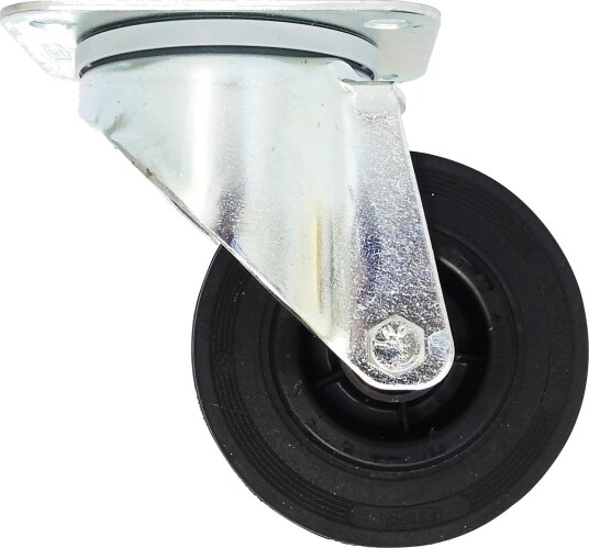 Tente 3370PRR200P63 Leddhjul gummi, plate 137 x 105 mm 200 mm, Garasjeinnredning & oppbevaring