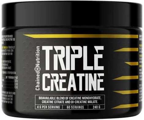 CHAINED NUTRITION Chained Triple Creatine Hardcore 240g, kreatin CHAINED NUTRITION Chained Triple Creatine Hardcore 240g, kreatin