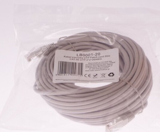 Libox 20M Cat.5E Utp 4X2x26 Awg