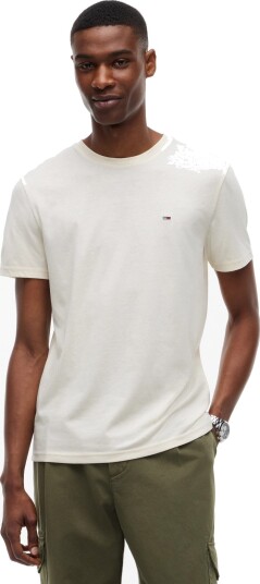 Tommy Jeans Tjm Xslim Jaspe Htr Tee Ext Cream XXXL