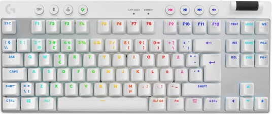 Logitech G PRO X TKL Tactile trådløst gamingtastatur - Hvit Logitech G PRO X TKL Tactile trådløst gamingtastatur - Hvit