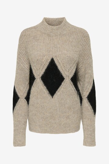 JDY   Pullover jdyViv Life L/S High Neck Pullover   Natur
