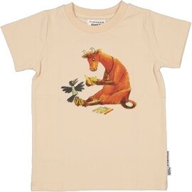 Geggamoja T-skjorte Mamma Mu og Kråka Beige 74-80 cl