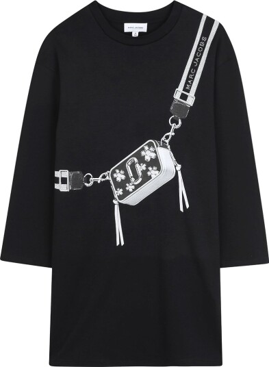 Little Marc Jacobs Kjole Svart m. Trykk Marc Jacobs 6 år 116 Kjole
