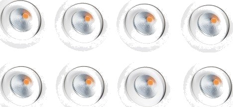 SG ECO Isosafe innbyggingspott 6W LED 3000K, pk af 8 stk, hvit SG ECO Isosafe innbyggingspott 6W LED 3000K, pk af 8 stk, hvit