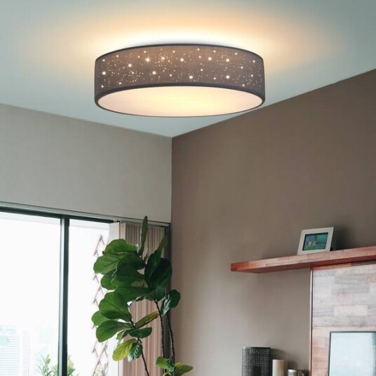 Taklampe stoff ?38cm stjernehimmel - gr?