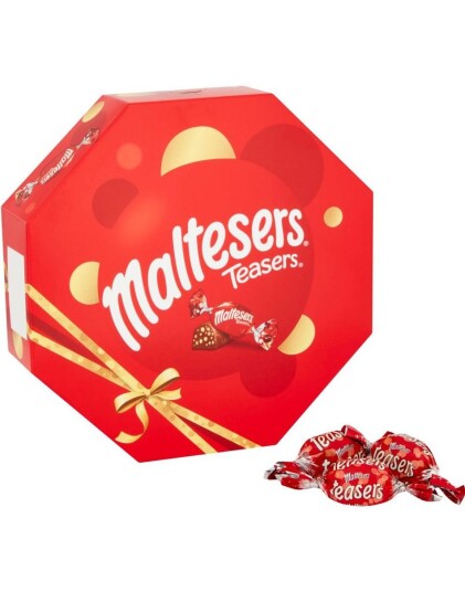 Maltesers Teasers Milk Chocolate & Honeycomb   Sjokoladebiter med Crunch   Gaveeske 335 gram