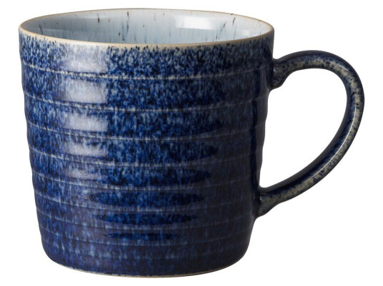 Denby Studio Blue riflet kopp 40 cl Cobalt-pebble Denby Studio Blue riflet kopp 40 cl Cobalt-pebble