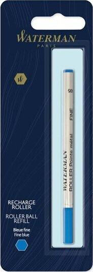 Waterman Rollerball Pen Refill  Fine Point  Blå Ink  1 Count