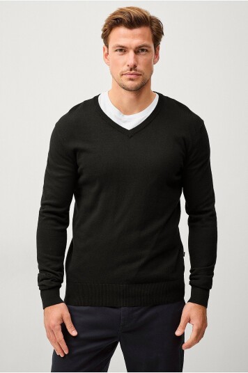 Ellos Collection Genser V utringet Svart