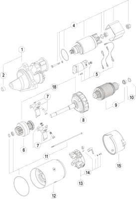 MAHLE MS 43 Starter MAHLE MS 43 Starter