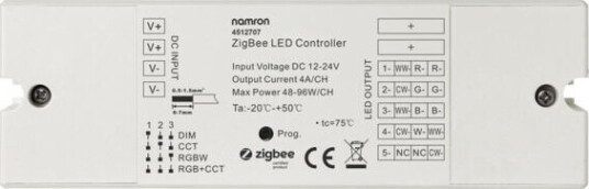 Namron ZigBee 5 Kanal LED Kontroller - 4512707 Namron ZigBee 5 Kanal LED Kontroller - 4512707